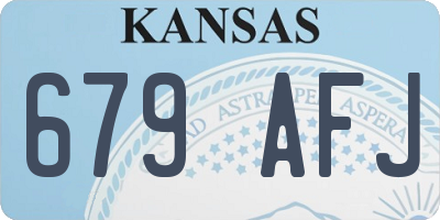 KS license plate 679AFJ