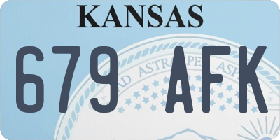KS license plate 679AFK
