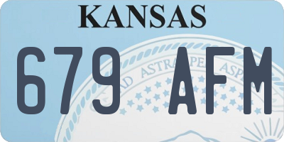 KS license plate 679AFM