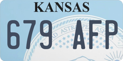 KS license plate 679AFP