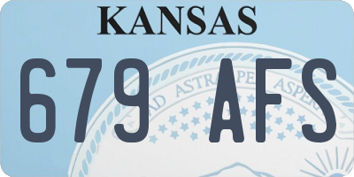 KS license plate 679AFS