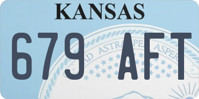 KS license plate 679AFT