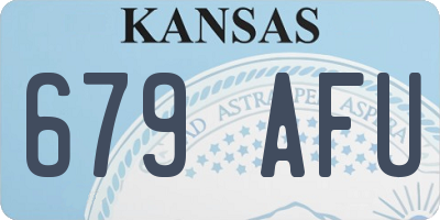 KS license plate 679AFU