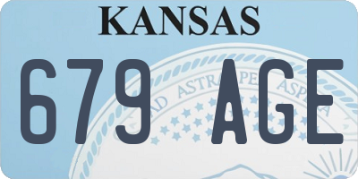 KS license plate 679AGE