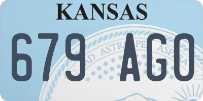 KS license plate 679AGO