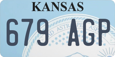 KS license plate 679AGP