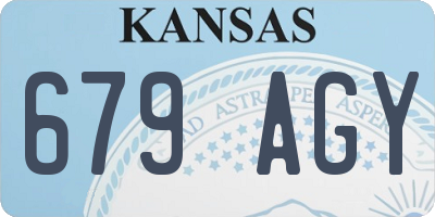KS license plate 679AGY