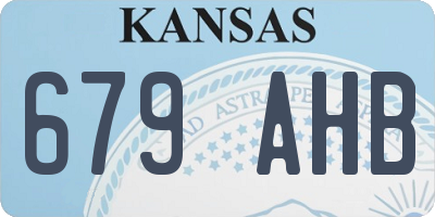 KS license plate 679AHB