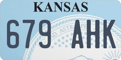 KS license plate 679AHK