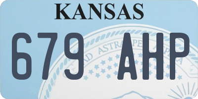 KS license plate 679AHP