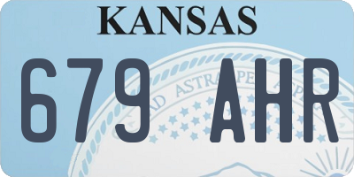 KS license plate 679AHR