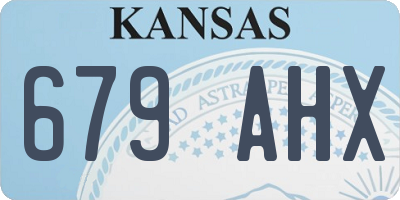 KS license plate 679AHX
