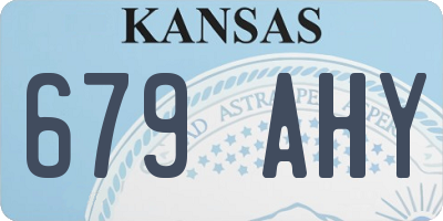 KS license plate 679AHY