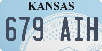 KS license plate 679AIH
