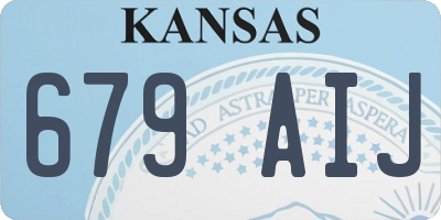 KS license plate 679AIJ