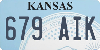 KS license plate 679AIK