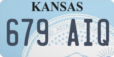 KS license plate 679AIQ