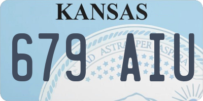 KS license plate 679AIU