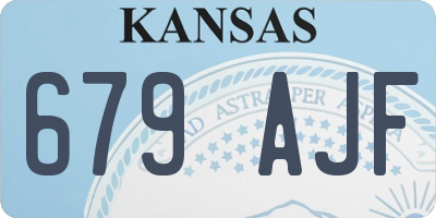 KS license plate 679AJF