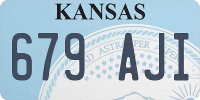 KS license plate 679AJI