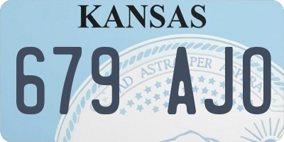 KS license plate 679AJO