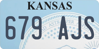 KS license plate 679AJS