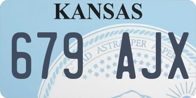 KS license plate 679AJX