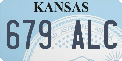 KS license plate 679ALC