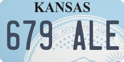 KS license plate 679ALE