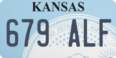 KS license plate 679ALF