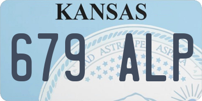 KS license plate 679ALP