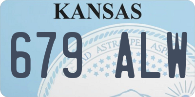 KS license plate 679ALW