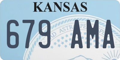 KS license plate 679AMA