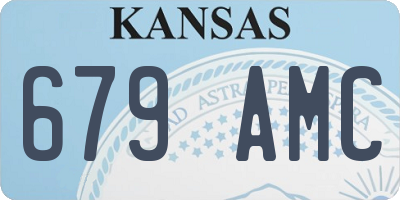 KS license plate 679AMC
