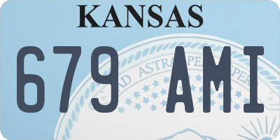 KS license plate 679AMI