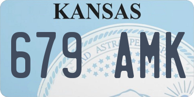 KS license plate 679AMK