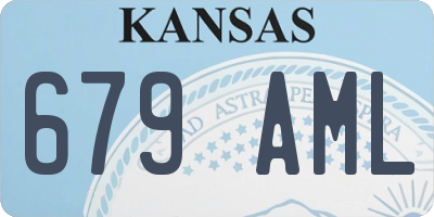 KS license plate 679AML