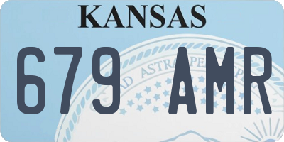 KS license plate 679AMR
