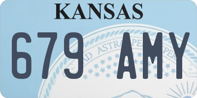 KS license plate 679AMY