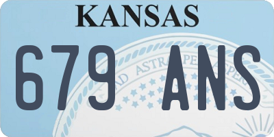KS license plate 679ANS
