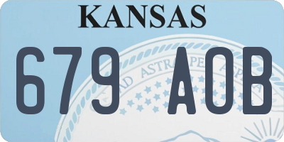 KS license plate 679AOB