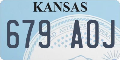 KS license plate 679AOJ