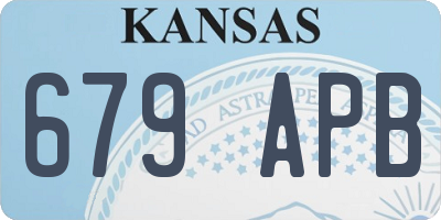 KS license plate 679APB