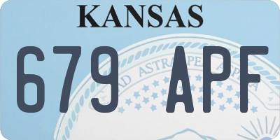 KS license plate 679APF