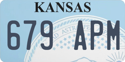 KS license plate 679APM