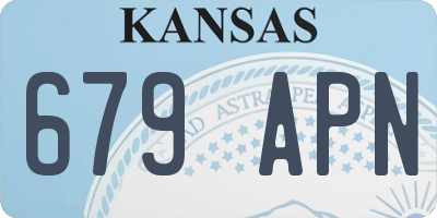 KS license plate 679APN