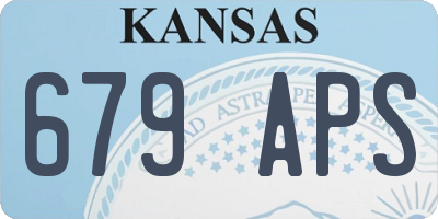 KS license plate 679APS