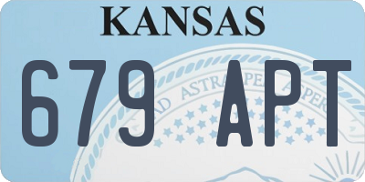 KS license plate 679APT