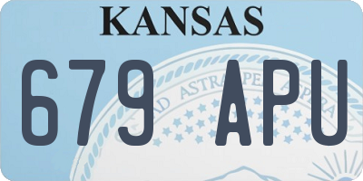 KS license plate 679APU