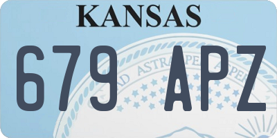 KS license plate 679APZ